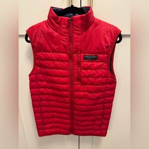 Vineyard Vines Men's Red Puffer Vest XS - NWT